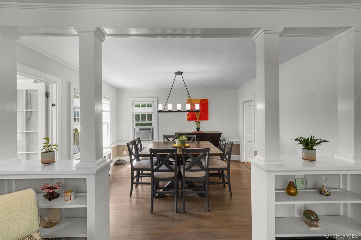 Chandelier, Dining room, Interior, Pendant Lights, Wood Texture Flooring