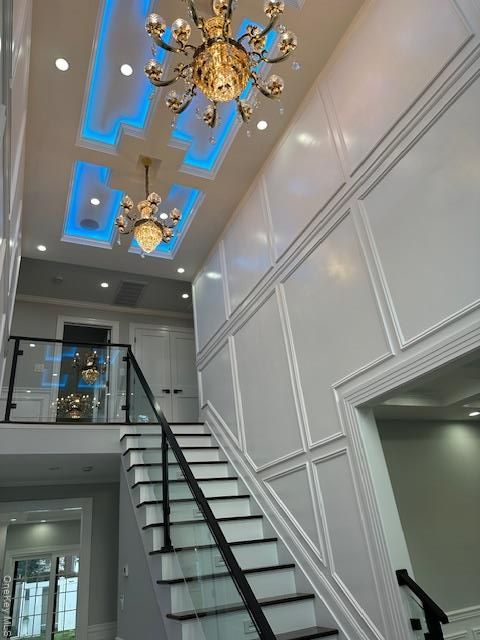 Chandelier, Interior, Recessed Lighting