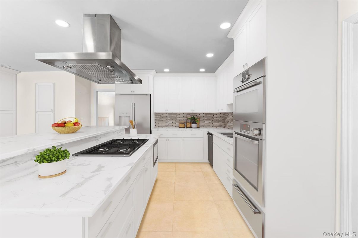 Interior, Kitchen, Recessed Lighting, Stainless Steel Appliances