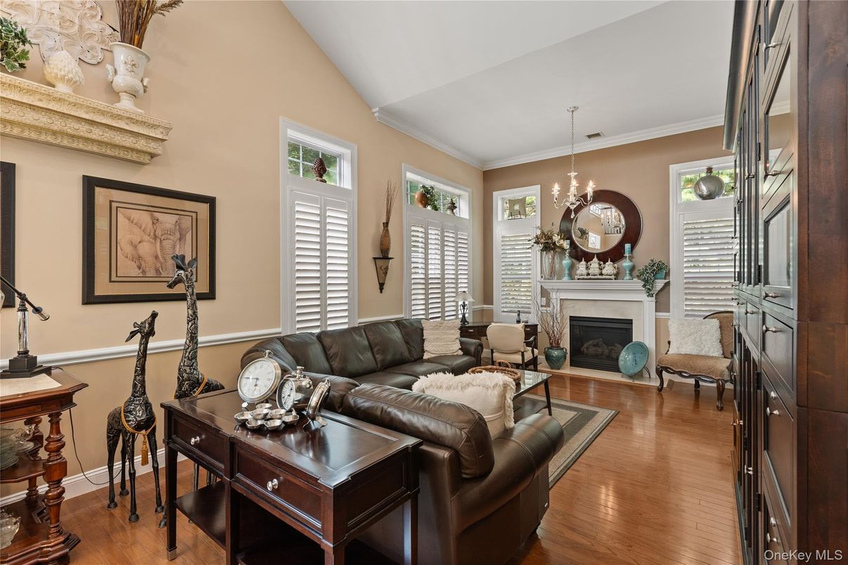 Chandelier, Fireplace, Interior, Living room, Wood Texture Flooring
