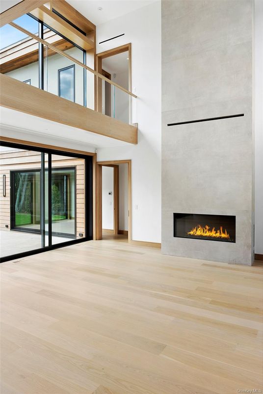 Fireplace, Interior, Wood Texture Flooring