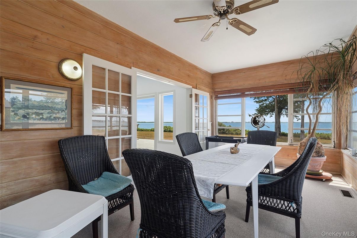Dining room, Interior, Water, Wooden Walls