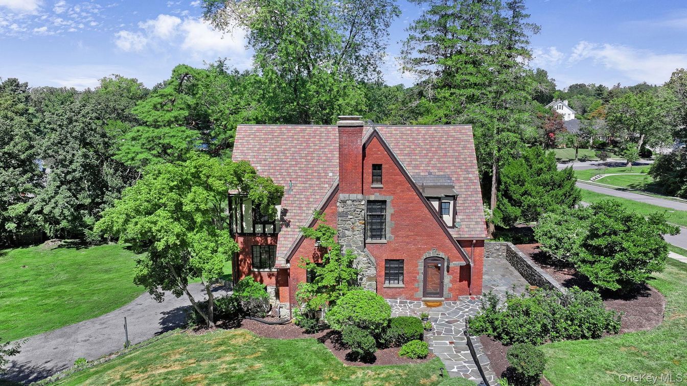 Exterior, Facade, Brick Facade, Tudor Revival