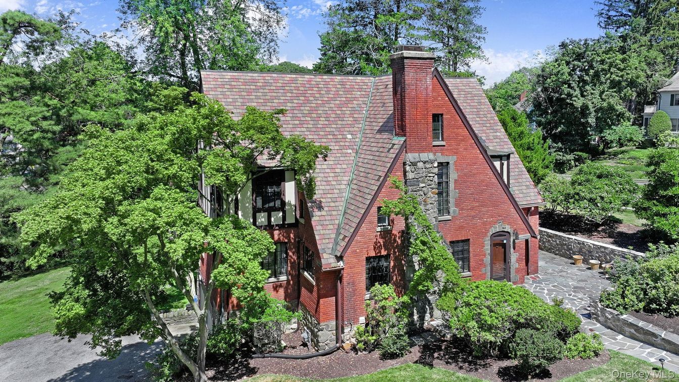Exterior, Facade, Brick Facade, Tudor Revival