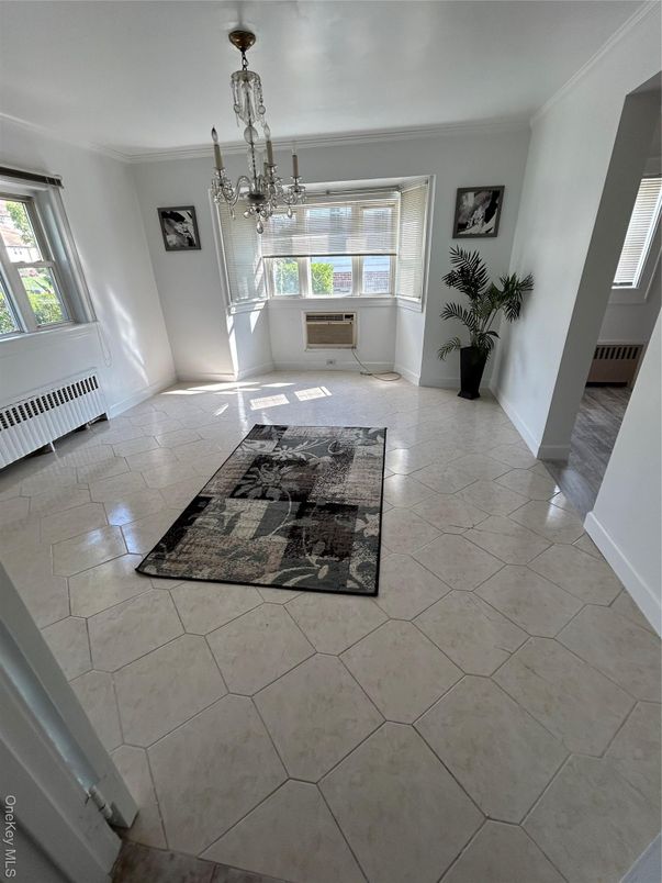 Chandelier, Empty room, Interior
