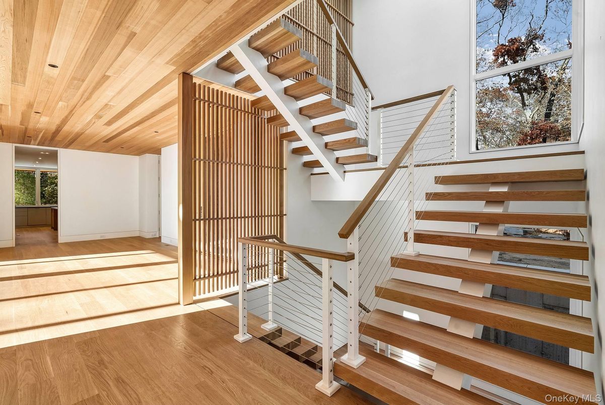 Interior, Recessed Lighting, Wooden Ceilings, Wood Texture Flooring