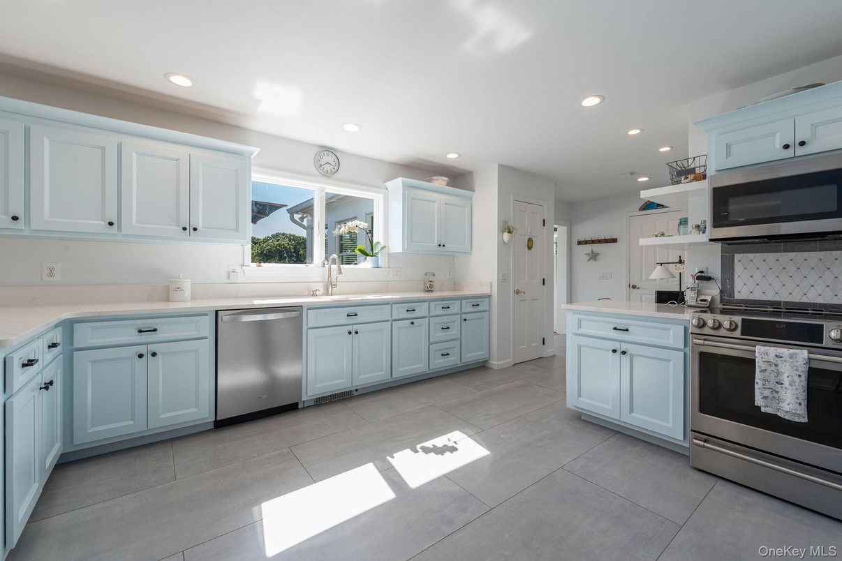 Interior, Kitchen, Recessed Lighting, Stainless Steel Appliances