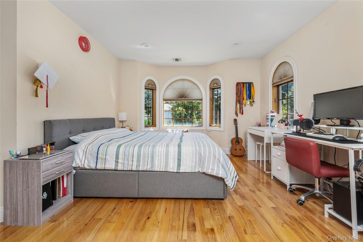 Bedroom, Home Office, Interior, Wood Texture Flooring