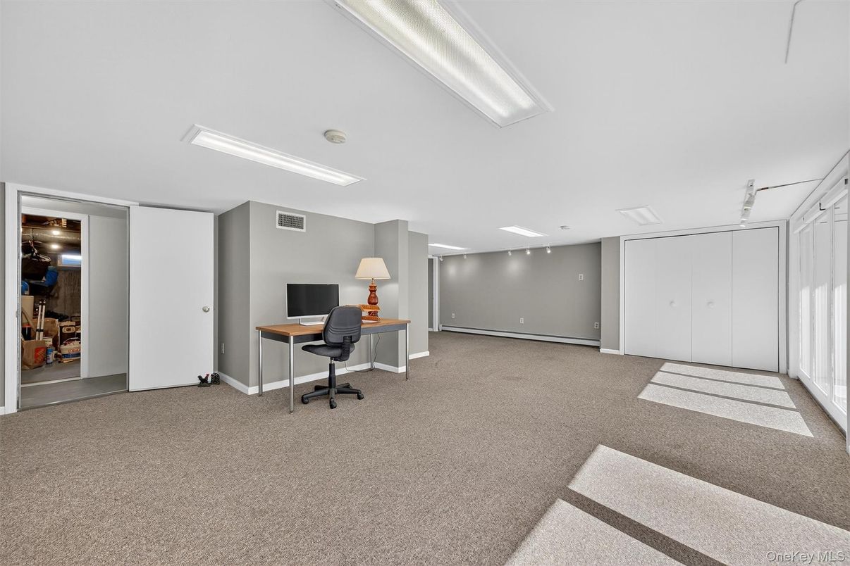 Home Office, Interior, Recessed Lighting