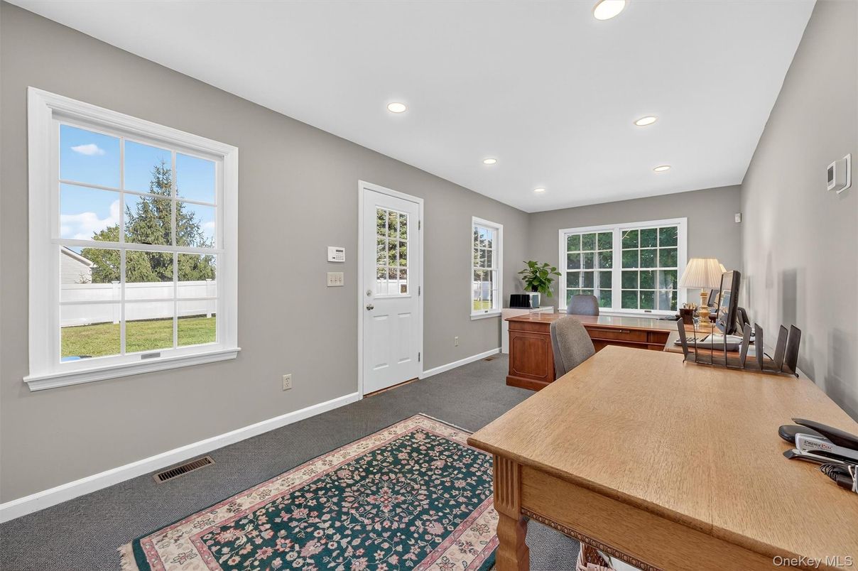 Home Office, Interior, Recessed Lighting