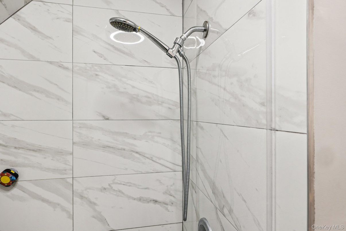 Bathroom, Glass Shower, Interior, Marble Walls