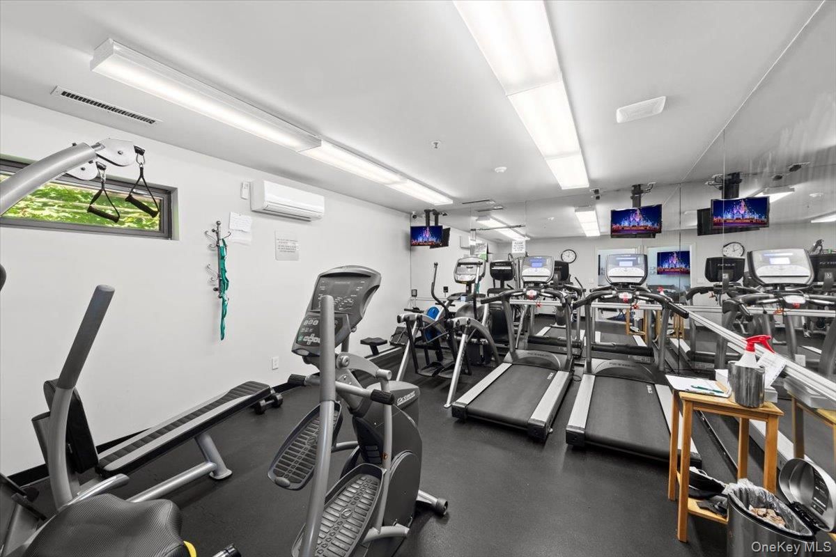 Fitness Equipment, Gym, Interior, Recessed Lighting