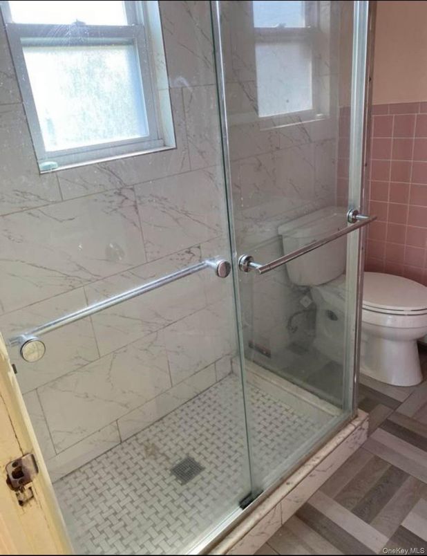 Bathroom, Glass Shower, Interior, Marble Walls