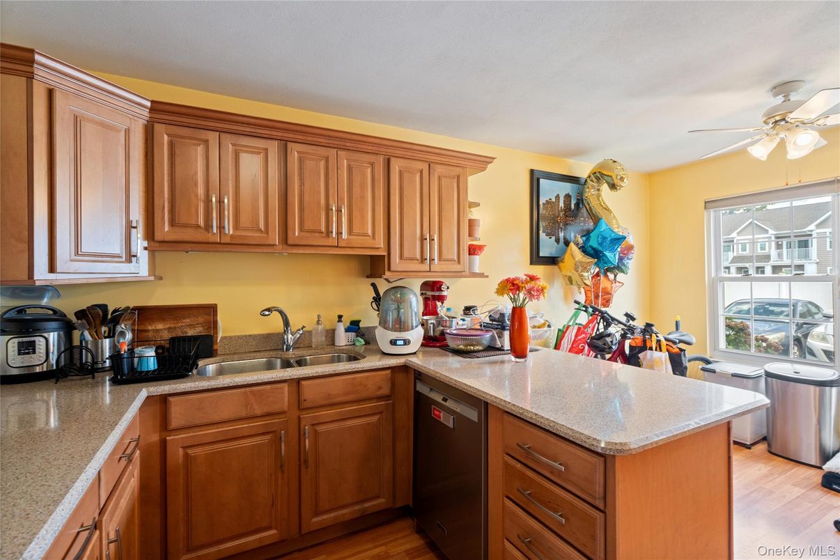 Interior, Kitchen, Wood Texture Flooring