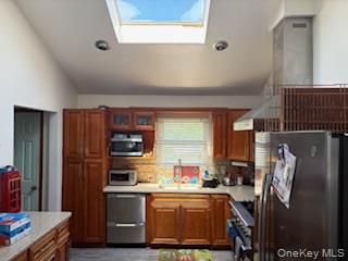 Glass Ceilings, Interior, Kitchen, Recessed Lighting, Stainless Steel Appliances