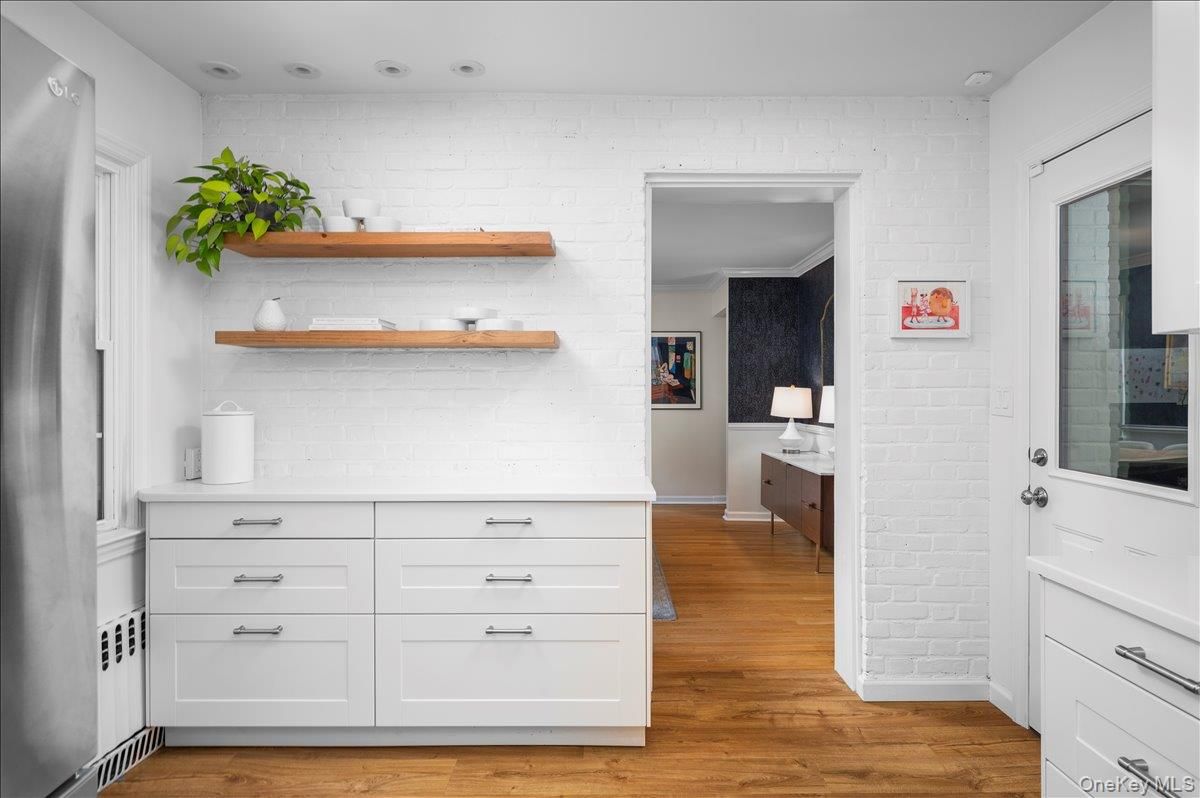 Interior, Kitchen, Wood Texture Flooring