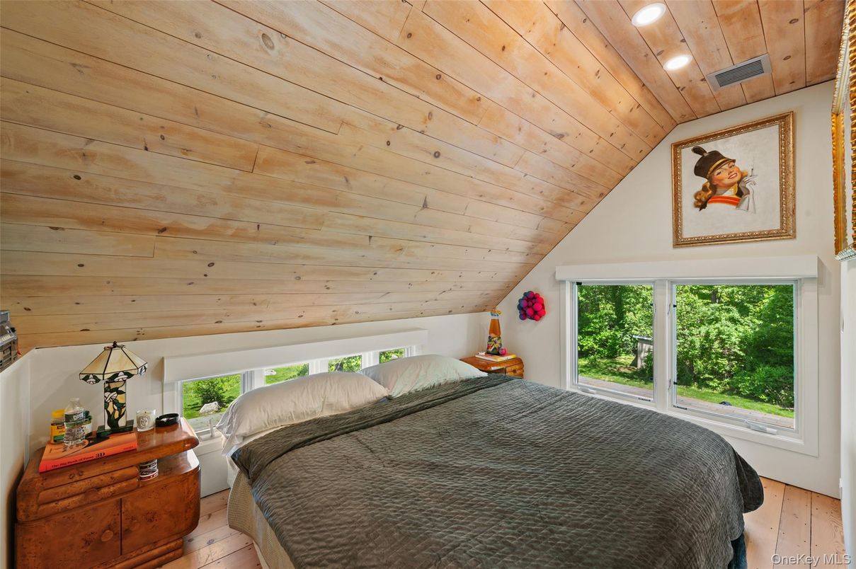 Bedroom, Interior, Wooden Ceilings, Wood Texture Flooring