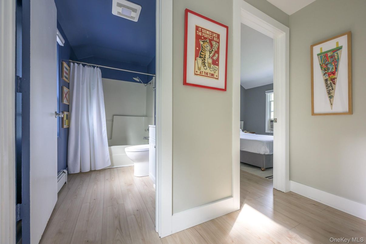 Bathroom, Interior, Wood Texture Flooring