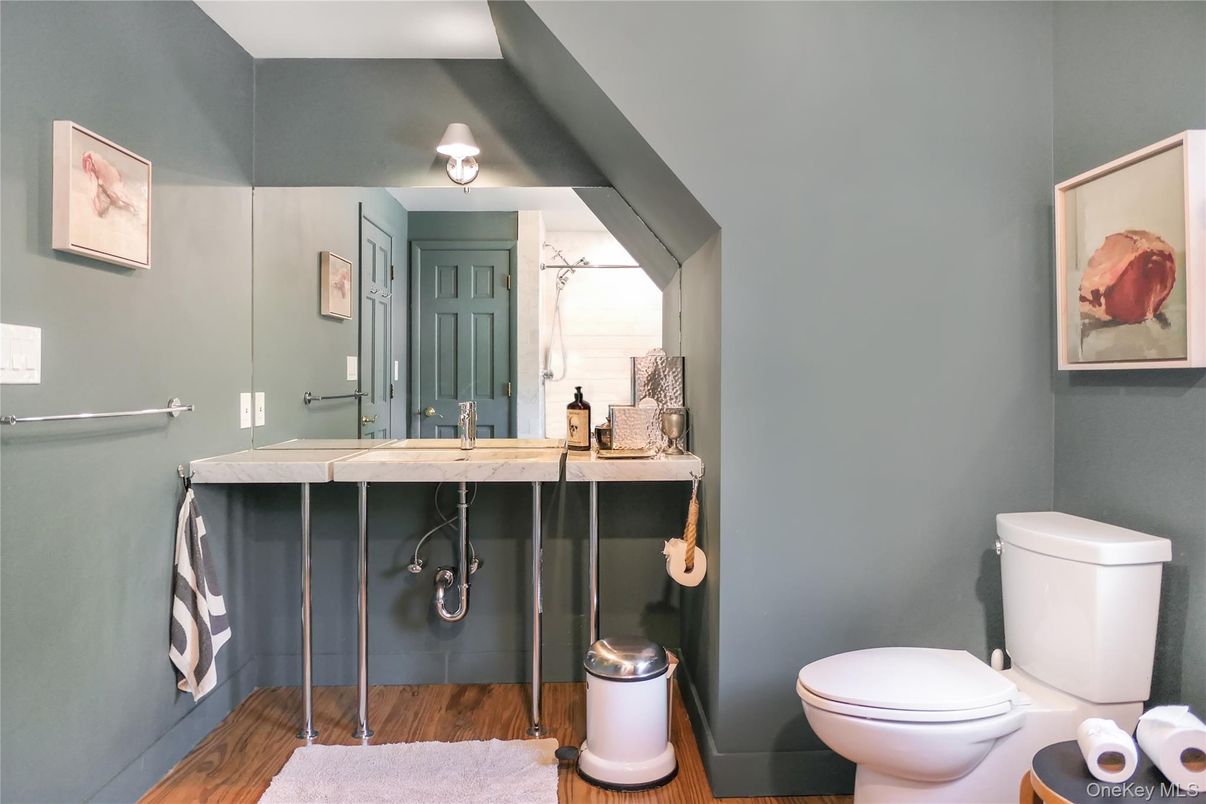 Bathroom, Interior, Wood Texture Flooring