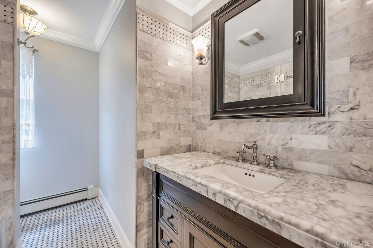 Bathroom, Interior, Marble Walls
