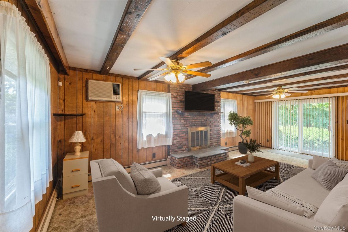 Fireplace, Interior, Living room, Stone Walls, Wooden Beams, Wooden Walls