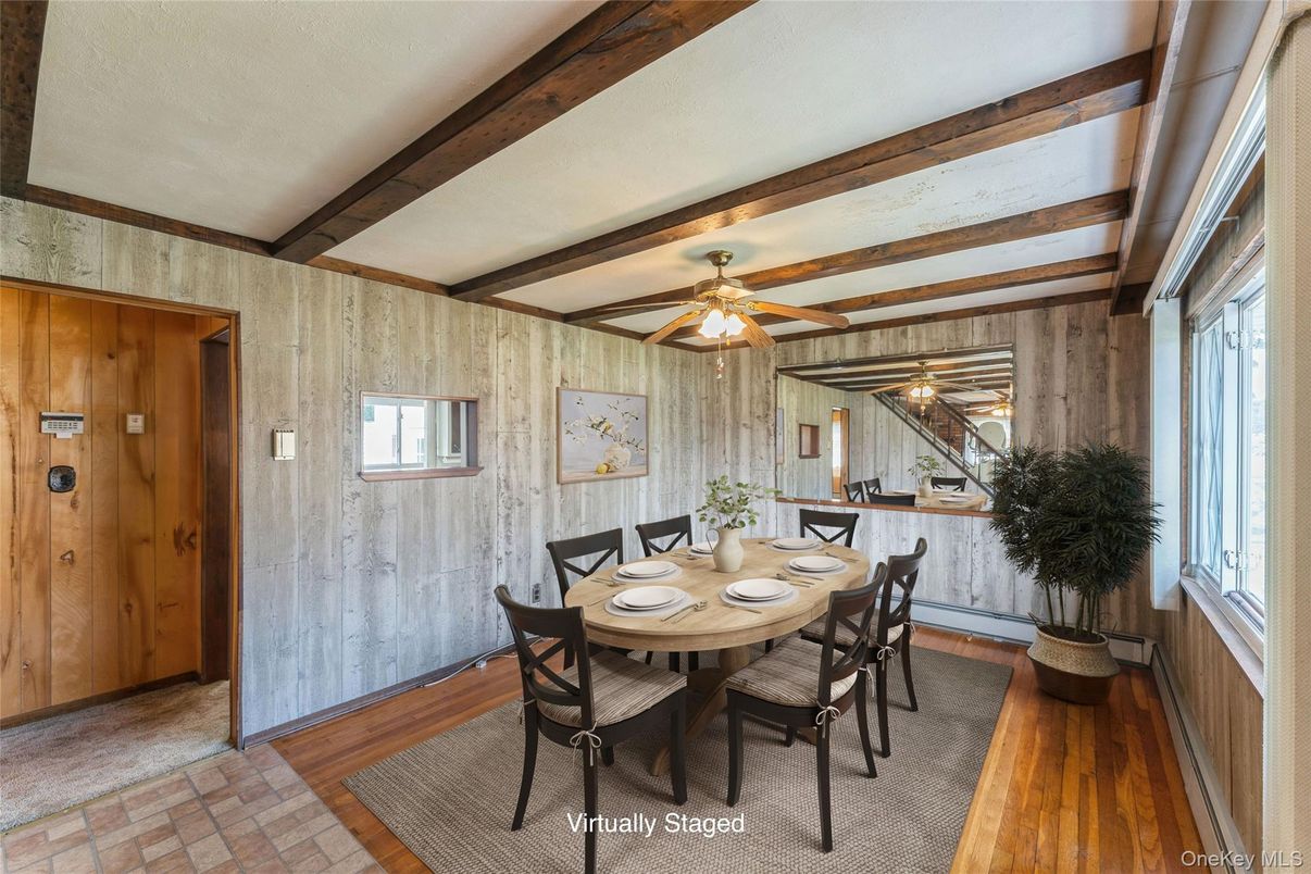 Dining room, Interior, Wooden Beams, Wooden Walls