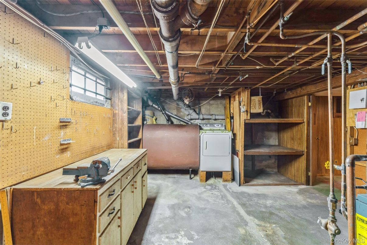 Interior, Washer, Wooden Walls