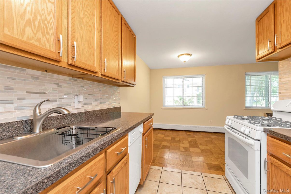 Interior, Kitchen, Stone Walls, Wood Texture Flooring