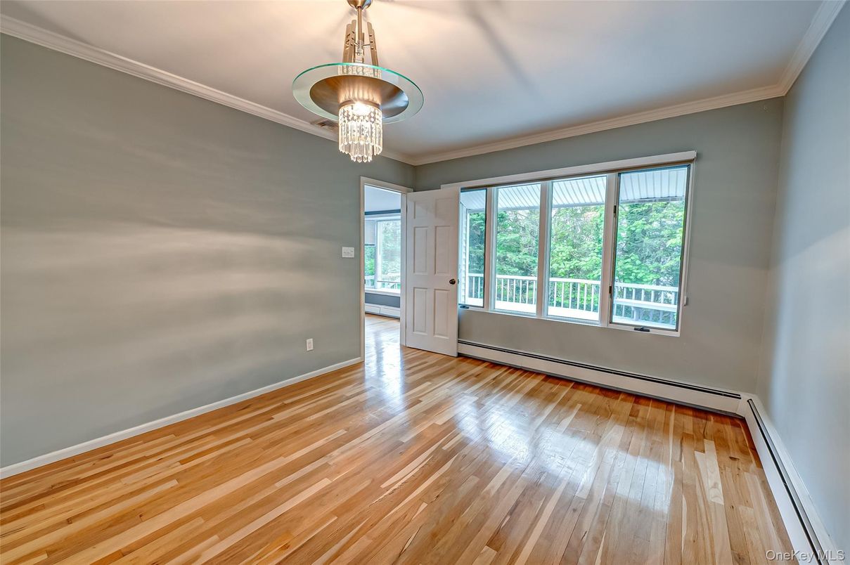Chandelier, Empty room, Interior, Wood Texture Flooring