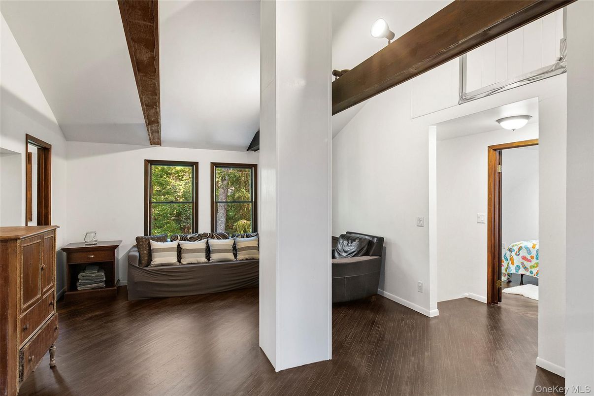 Bedroom, Interior, Wooden Beams, Wood Texture Flooring