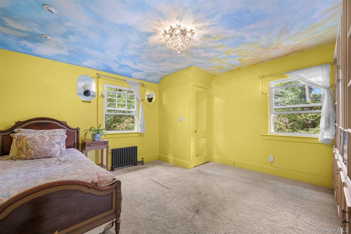 Bedroom, Chandelier, Interior
