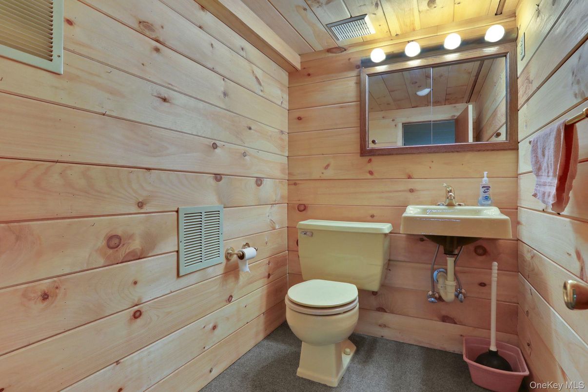 Bathroom, Interior, Wooden Walls