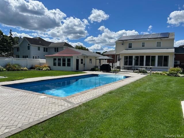 Backyard, Exterior, Pool, Solar Panels