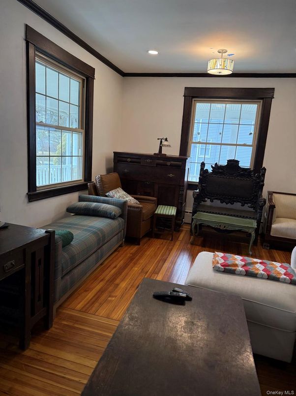 Interior, Living room, Piano, Recessed Lighting, Wood Texture Flooring