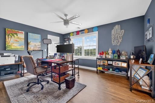 Home Office, Interior, Wood Texture Flooring