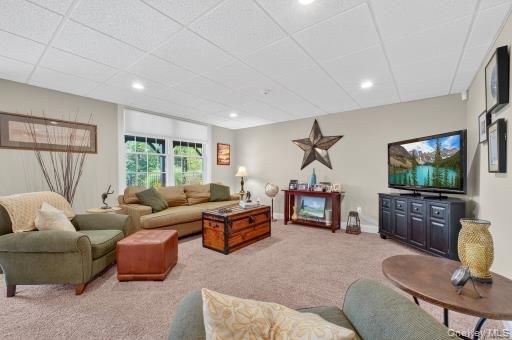 Interior, Living room, Recessed Lighting
