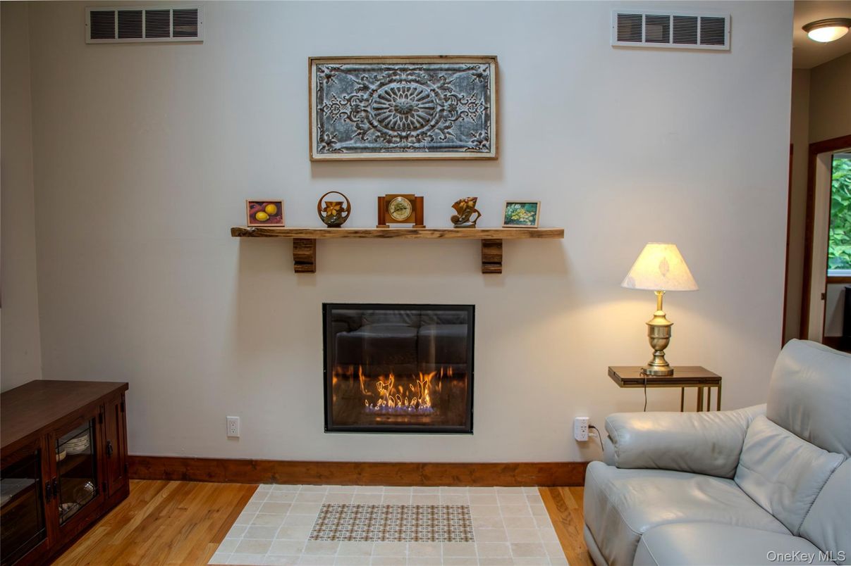 Fireplace, Interior, Wood Texture Flooring
