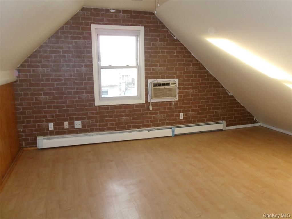 Empty room, Interior, Stone Walls, Wood Texture Flooring