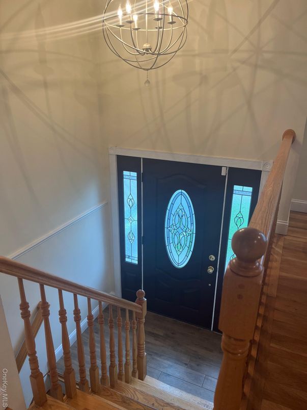 Chandelier, Interior, Wood Texture Flooring
