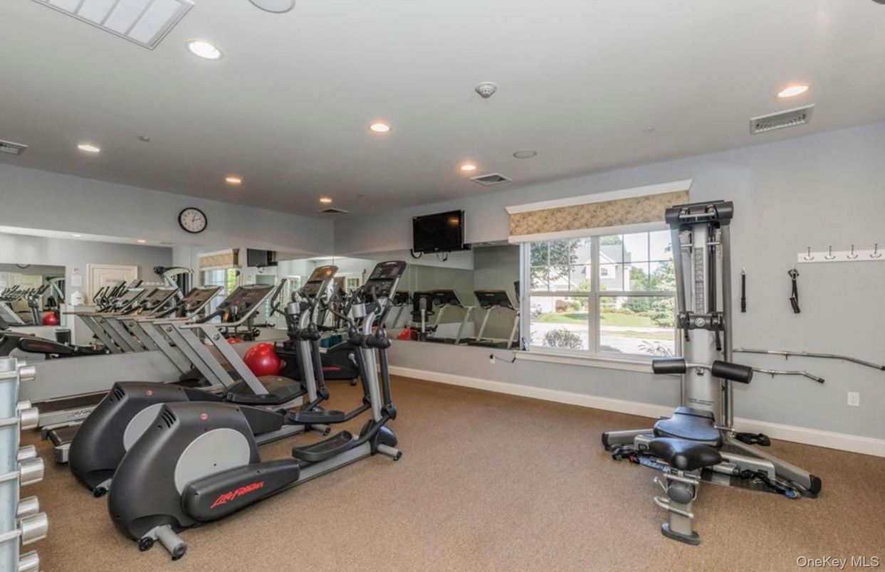 Fitness Equipment, Gym, Interior, Recessed Lighting