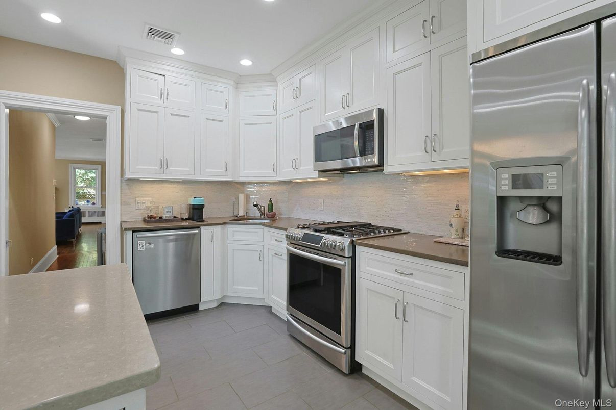 Interior, Kitchen, Recessed Lighting, Stainless Steel Appliances