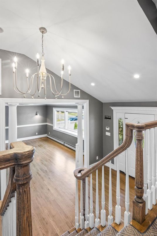 Chandelier, Interior, Recessed Lighting, Wood Texture Flooring