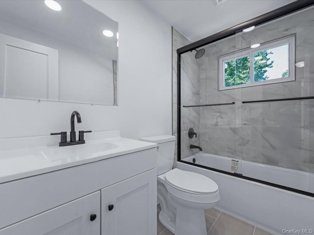 Bathroom, Glass Shower, Interior, Marble Walls, Recessed Lighting