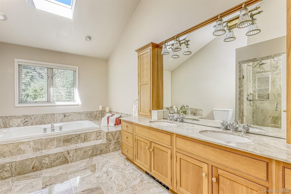 Bathroom, Dual Sink Vanities, Glass Shower, Interior