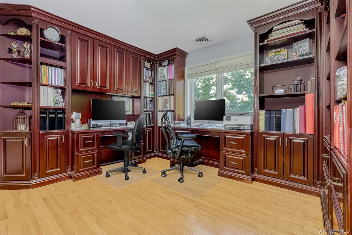 Home Office, Interior, Wood Texture Flooring
