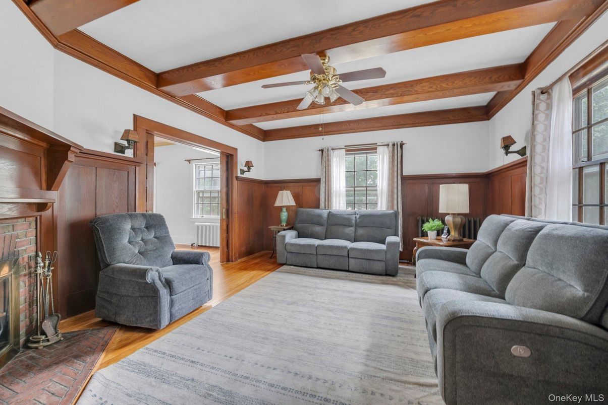 Fireplace, Interior, Living room, Wooden Beams, Wood Texture Flooring