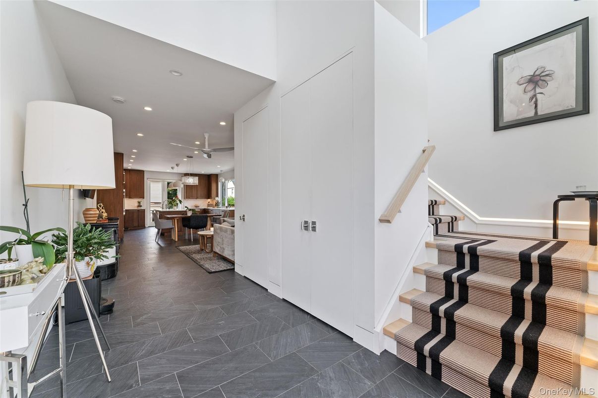 Interior, Kitchen, Marble, Pendant Lights, Recessed Lighting