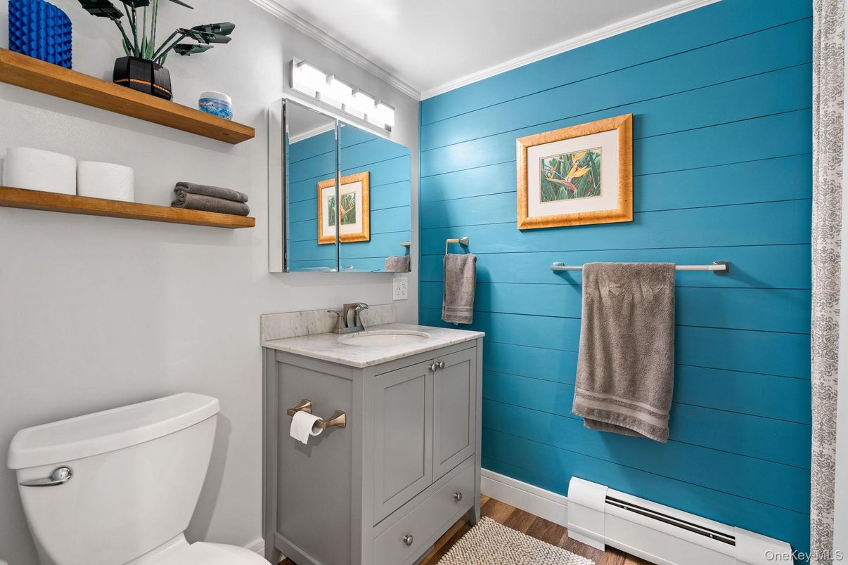 Bathroom, Interior, Wood Texture Flooring