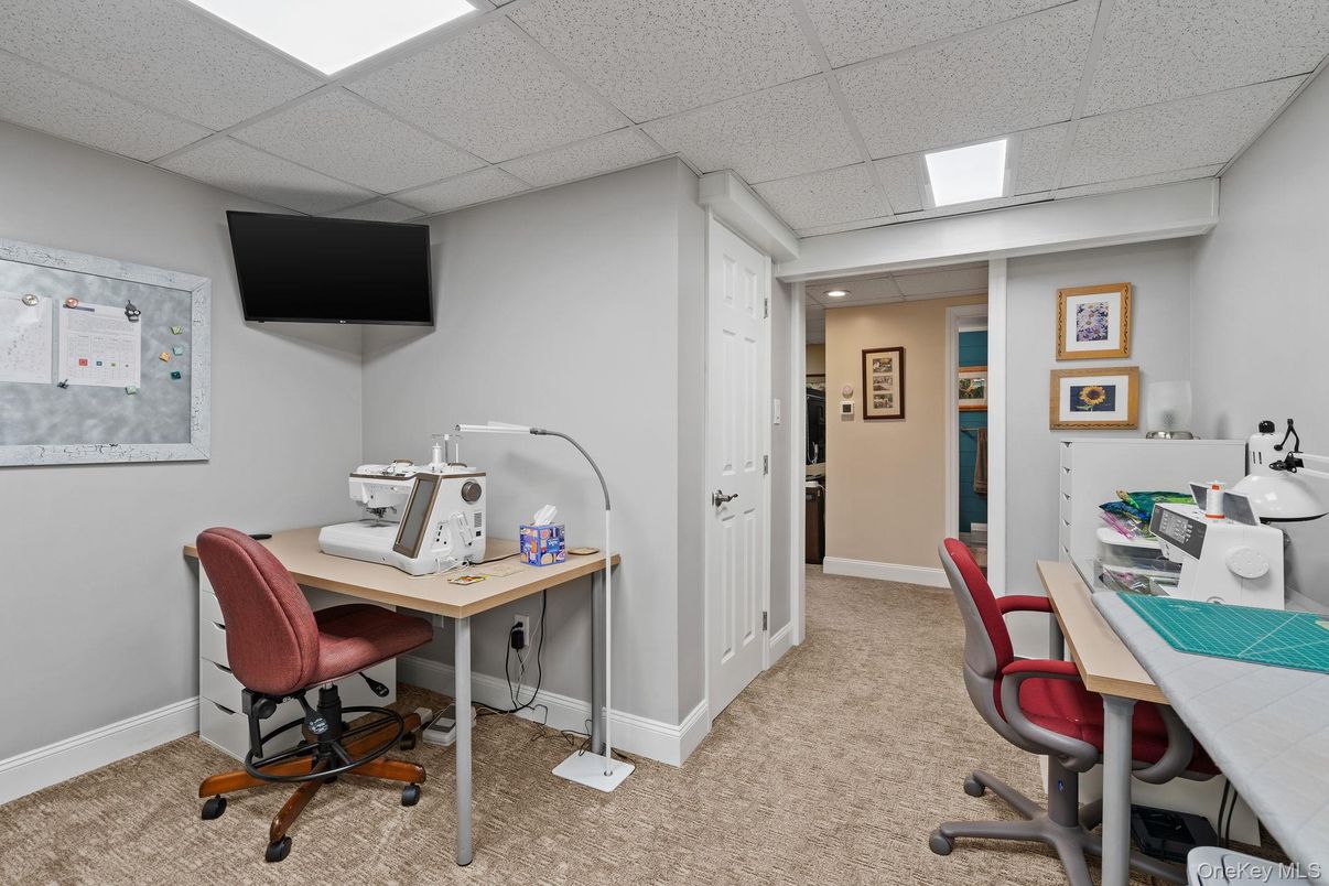 Home Office, Interior, Recessed Lighting