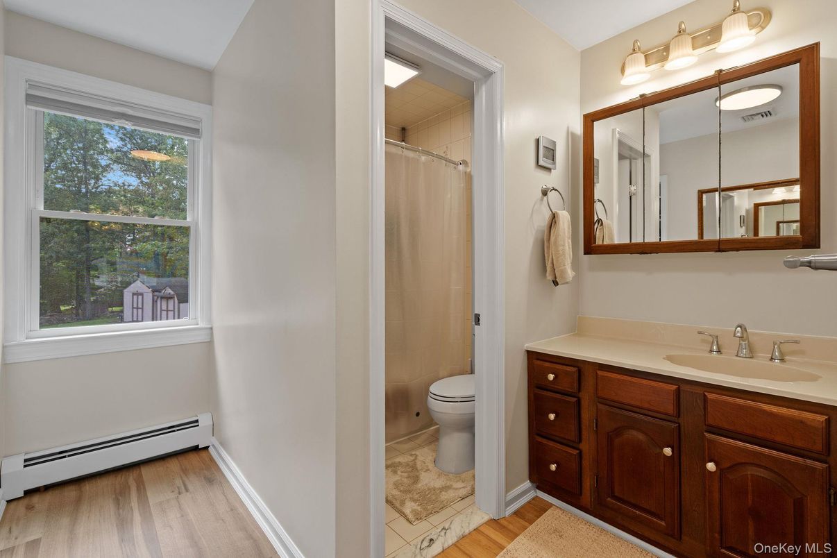 Bathroom, Interior, Wood Texture Flooring